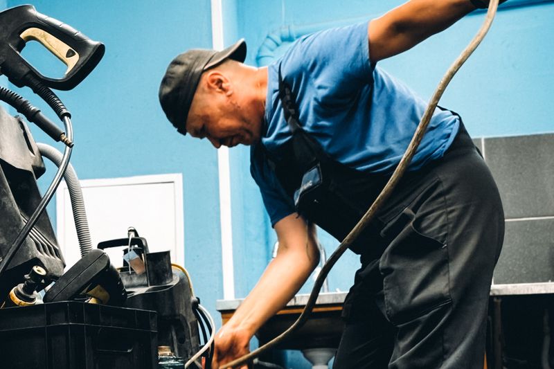 Dryer Vent Cleaning & Repair β residential dryer vent cleaning & being serviced
